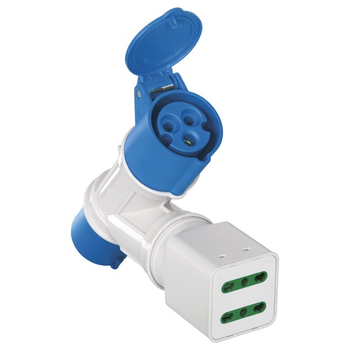 ADATTATORE EN 60309 + 2P17/11 + EN 60309 - VIMAR 00364 ADATTATORE EN 60309 + 2P17/11 + EN 60309 - VIMAR 00364