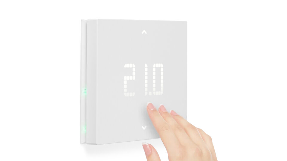 Termostato touch WiFi parete bianco - VIMAR 02912 Termostato touch WiFi parete bianco - VIMAR 02912