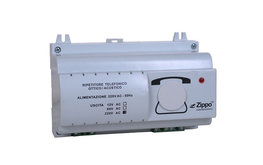 RIPETITORE TELEFONICO 12V CA + - ZIPPO 0802 RIPETITORE TELEFONICO 12V CA + - ZIPPO 0802