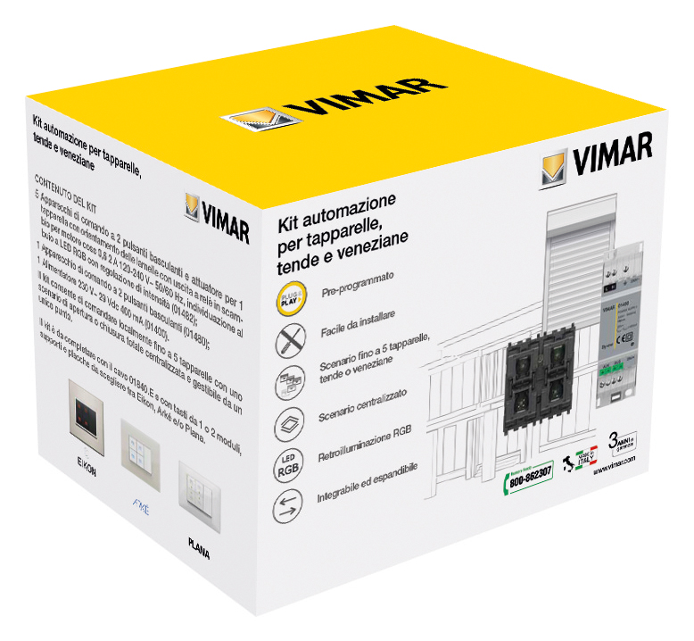 KIT DOMOTICO TAPPARELLE PREPROGRAMMATO - VIMAR 0K01482 KIT DOMOTICO TAPPARELLE PREPROGRAMMATO - VIMAR 0K01482