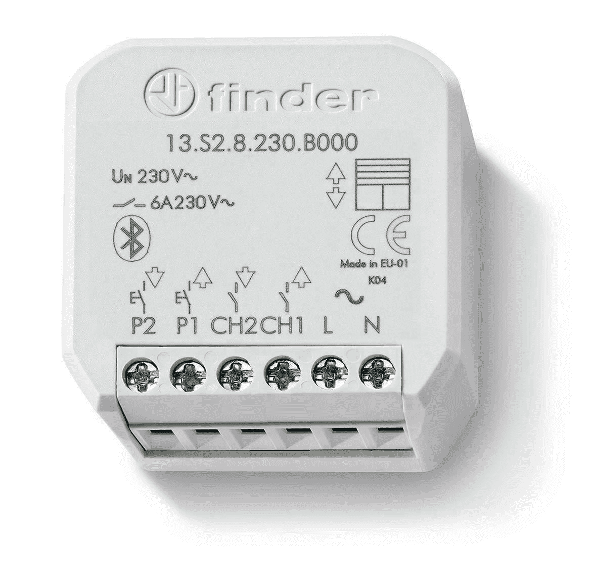 ATTUATORE BLUETOOTH PER TAPPARELLE DA SCATOLA - FINDER 13S28230B000 ATTUATORE BLUETOOTH PER TAPPARELLE DA SCATOLA - FINDER 13S28230B000
