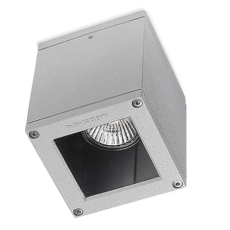 CUBETTO AFRODITA GU10 DA SOFFITTO IP54 GRIGIO - LEDS C4 15-9480-34-37 CUBETTO AFRODITA GU10 DA SOFFITTO IP54 GRIGIO - LEDS C4 15-9480-34-37