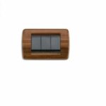 PLACCA ROND 3M LEGNO MOGANO - VIMAR 16753.58