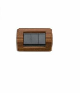 PLACCA ROND 3M LEGNO MOGANO - VIMAR 16753.58