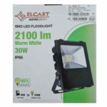 PROIETORE LED SMD BC 30W IP65 NERO LUCE CALDA 3000K - ELCART 184166200