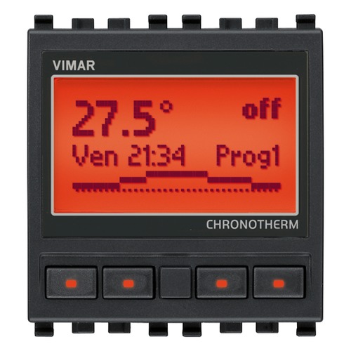 CRONOTERMOSTATO 120-230V GRIGIO - VIMAR 20445 CRONOTERMOSTATO 120-230V GRIGIO - VIMAR 20445
