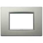 PLACCA CLASSIC 3M INOX NATURALE SPAZZ. - VIMAR 20653.N91
