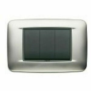 PLACCA ROUND 3M CROMO SATINATO - VIMAR 20683.23 PLACCA ROUND 3M CROMO SATINATO - VIMAR 20683.23