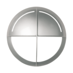 MASCHERA NERVATA JACK TONDA NERA - GOCCIA ILLUMINAZIONE 2214NE