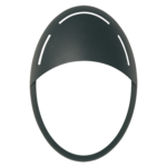 MASCHERA VISIERA JACK OVALE NERA - GOCCIA ILLUMINAZIONE 2264NE