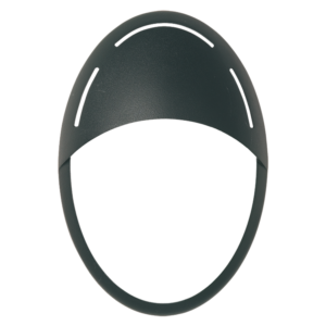 MASCHERA VISIERA JACK OVALE NERA - GOCCIA ILLUMINAZIONE 2264NE