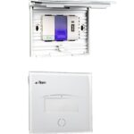 PULSANTE A TARGA LUMINOSA BIANCA -NOLOOK-IN VETRO X 503 - ZIPPO 22920B