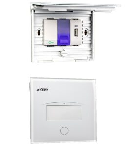 PULSANTE A TARGA LUMINOSA BIANCA -NOLOOK-IN VETRO X 503 - ZIPPO 22920B
