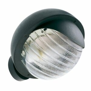 APPLIQUE TONDA'RESIDENCE'NERA PALPEBRA IP44 E27 60W-IN BASSO - SOVIL 271/06