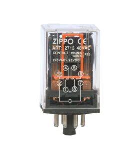 RELE' OCTAL 2 SCAMBI 220V AC + - ZIPPO 2717
