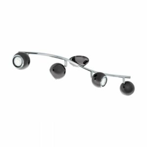 BIMEDA BARRA PLAF.4X3W GU10 3K NICKEL,NERO,CROMO - EGLO ITALIANA SRL 31008