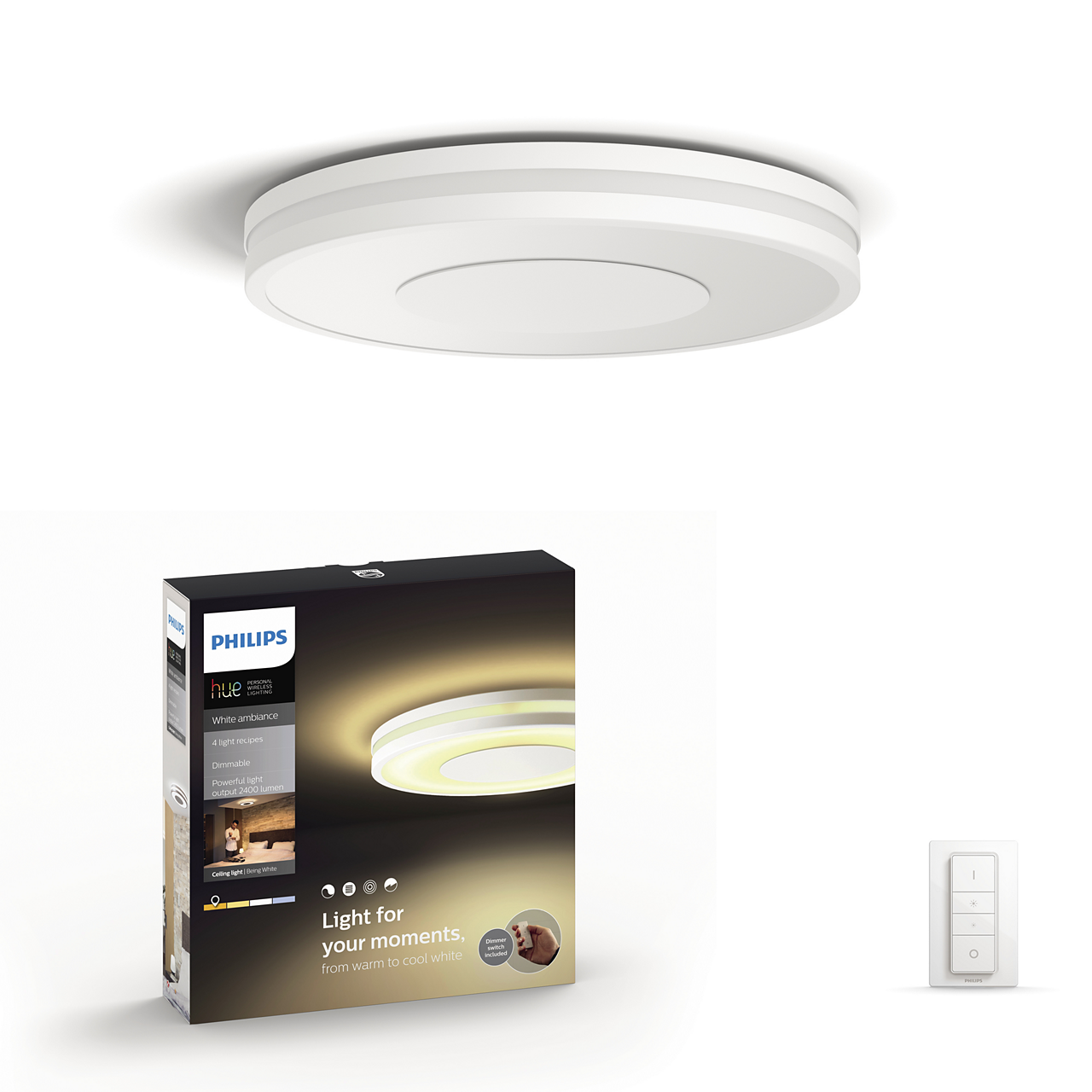 BEING HUE PLAFONIERA CONNESSA BIANCA + DIMMER - PCL MASSIVE 3261031P7 BEING HUE PLAFONIERA CONNESSA BIANCA + DIMMER - PCL MASSIVE 3261031P7