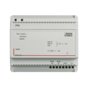 ALIMENTATORE 2 FILI 6DIN 1,2A - ADATTATORE VIDEO INCLUSO - - BTICINO 346050