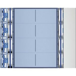 FRONTALE 8 PULSANTI DOPPIA FILA ALLMETAL - BTICINO 352181