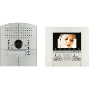 KIT VIDEO MONOFAM. 2 FILI CON POLYX VIDEO E LINEA 2000 METAL - BTICINO 368811