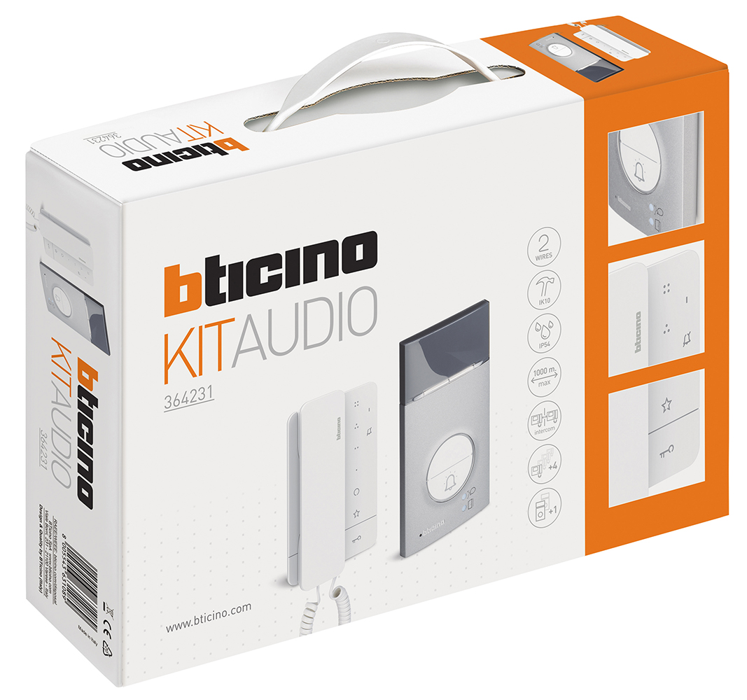 KIT AUDIO CLASSE100A16M MONO-FAM.+ L3000 HS - BTICINO 364231 KIT AUDIO CLASSE100A16M MONO-FAM.+ L3000 HS - BTICINO 364231