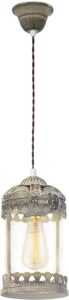VINTAGE-LANTERBA E27 1LX60W 14CM METALLO PATINATO MARR.V/TRA - EGLO ITALIANA SRL 49203