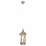 VINTAGE-SOSP.E27 1LX40W 15,5CM METALLO+LEGNO PATINATO B.V/TR - EGLO ITALIANA SRL 49206