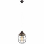 VINTAGE-SOSP.E27 1LX60W 18CM METALLO PATINATO MARRONE - EGLO ITALIANA SRL 49219