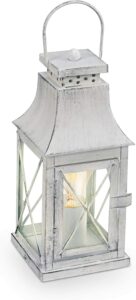 VINTAGE-LANT.E27 1LX60W METALLO PATINATO BIANCO VTR/TRASP. - EGLO ITALIANA SRL 49294