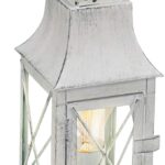 VINTAGE-LANT.E27 1LX60W METALLO PATINATO BIANCO VTR/TRASP. - EGLO ITALIANA SRL 49294
