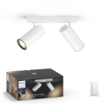 BURATTO HUE FARETTO CONNESSO 2 LUCI BIANCO - PCL MASSIVE 5046231P7