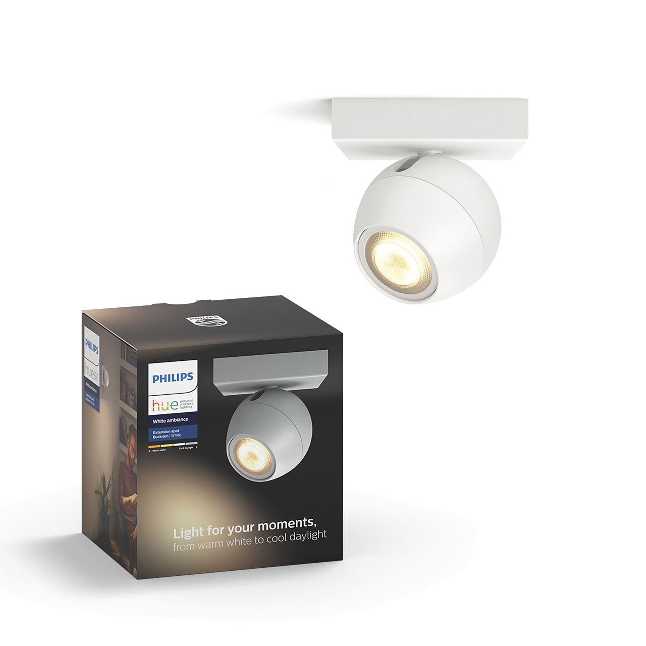 BUCKRAM HUE FARETTO SINGOLO BIANCO C/LAMP.GU10 HUE COMPRES - PCL MASSIVE 5047131P8 BUCKRAM HUE FARETTO SINGOLO BIANCO C/LAMP.GU10 HUE COMPRES - PCL MASSIVE 5047131P8