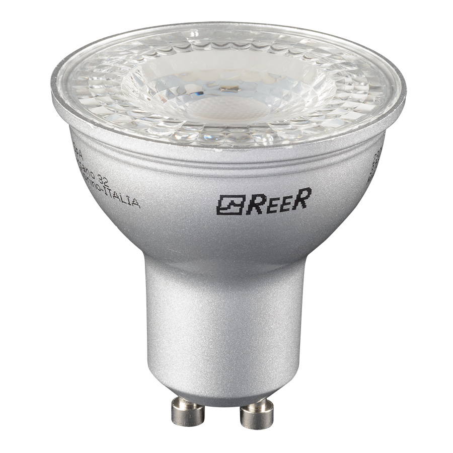 LMP LED GU10 230V 7W 3000K 110° SCOCCA GRIGIA 530LM - REER SPA 5455724 LMP LED GU10 230V 7W 3000K 110° SCOCCA GRIGIA 530LM - REER SPA 5455724