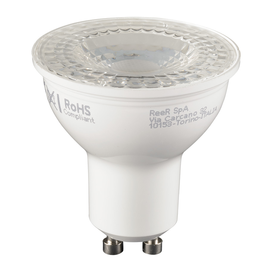 LAMPADA LED GU10 6,5W 2700K 60° 230V - REER SPA 5455821 LAMPADA LED GU10 6,5W 2700K 60° 230V - REER SPA 5455821