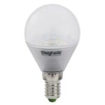 ECO SFERA LED 6W E14 3000K CHIARA (EX.4W) 400LM - BEGHELLI 56070