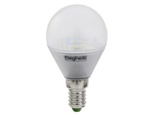 ECO SFERA LED 6W E14 3000K CHIARA (EX.4W) 400LM - BEGHELLI 56070
