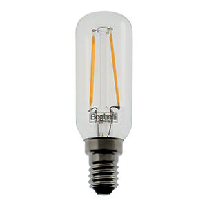 TUBOLARE ZAFIRO LED E14 2W T25 25X85 250LM 2700K TRASPARENTE - BEGHELLI 56436