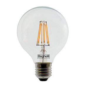 GLOBO 120 ZAFIROLED 12W E27 2700K 1600LM CHIARA - BEGHELLI 56447