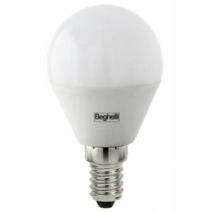 E LED SFERA G45 5W E14 6500K 470LM - BEGHELLI 56819