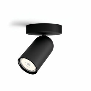 PONGEE FARETTO SINGOLO NERO IN METALLO GU10 - PCL MASSIVE 5058130PN