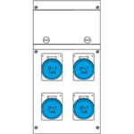 QUADRO BLOCK4 C/4 MONOFASI+2MTCAVO E SPINA DA CANTIERE - SCAME 630.4506-1058