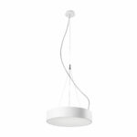 CAPRICE BIANCO KIT SOSPENSIONE ROSONE+CAVO ACCIAIO+CAVO ALIM - LEDS C4 71-6196-14-14