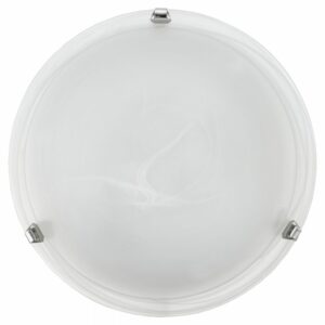 SALOME - PLAF.1LX100W E27 D.30 CROMO + VETRO ALABASTRO - EGLO ITALIANA SRL 7186