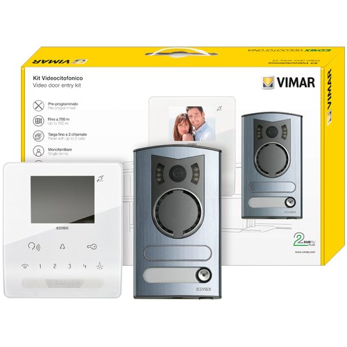 KIT VIDEO DUE FILI M/BIF. TAB VIVAVOCE A COLORI TAB FREE - VIMAR 7539/M KIT VIDEO DUE FILI M/BIF. TAB VIVAVOCE A COLORI TAB FREE - VIMAR 7539/M