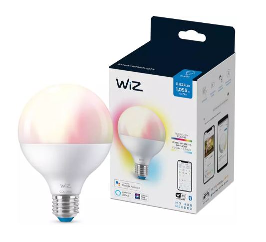 WIZ COLOR GLOBO SMERIGLIATA 75W E27 - PCL MASSIVE 78635900 WIZ COLOR GLOBO SMERIGLIATA 75W E27 - PCL MASSIVE 78635900