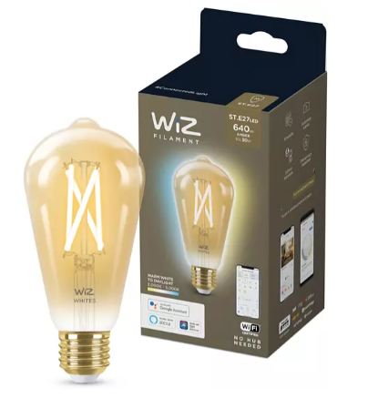 WIZ TW EDISON FILAMENTO AMBRATA 60W E27 - PCL MASSIVE 78723300 WIZ TW EDISON FILAMENTO AMBRATA 60W E27 - PCL MASSIVE 78723300