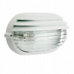 APPLIQUE OVALE GRANDE (PALPEBRA)BIANCA IP54 E27 100W - SOVIL 788/02