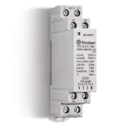 SPD CLASSE3 MONOF BARRA DIN 275VAC 6KV 3KA - FINDER 7P3782751003 SPD CLASSE3 MONOF BARRA DIN 275VAC 6KV 3KA - FINDER 7P3782751003