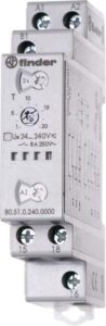 TEMPORIZZATORE MODULARE MULTITENSIONE 24-240VAC/DC - FINDER 805102400000