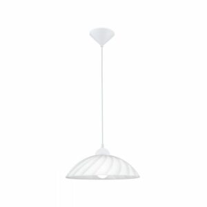 VETRO-SOSP.1LX100W VETRO RIGATO BIANCO - EGLO ITALIANA SRL 82785